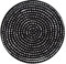 Marimekko - Tablett - Räsymatto - Weiß-Schwarz - D 31 cm