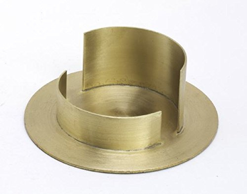 Kerzenhalter Messing Gold matt, für Ø 6 cm Kerzen, Anlasskerzen