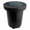 FORLIGHT bodeneinbauleuchten ip65/ip67 tidian ø172mm e27 60w schwarz 1060lm