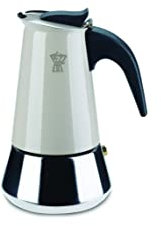 Pezzetti Multi Farbe Induktion Edelstahl Herd Moka Espresso Kaffeemaschine – 4,6 Tasse 4 Cup multi