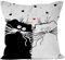 maDDma 1 Kissenhülle Katzenfreund Kissenbezug Katzenmotiv Dekokissen Katzen, Größe:40x40cm, Motiv:Motiv Katze 2