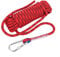 Kletterseil 10mm x 10m, Kletterseil Kinder Dickes Nylon Seil Klettern Sicherheitsseil Statisches Seil Survival-Seil Fallschirmseil mit Karabiner für Camping Notfall 2100Kg