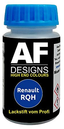 Stylo de retouche compatible avec Renault RQH Bleu Iron Metallic vernis à séchage rapide peinture pour retouches peinture automobile