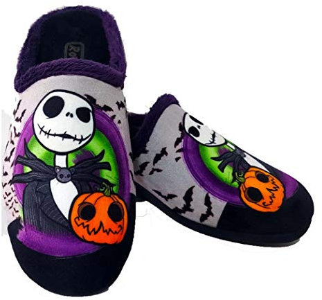 Rodevil Zapatillas Jack Pesadilla Navidad Andar por casa Unisex - Fan Art by Maria Latorre (Talla 40)