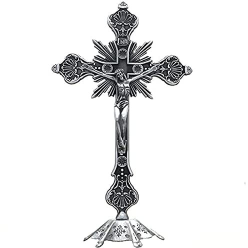 lylqmy Kruzifix Jesus Christus Kreuz Statue Figur Christliche Gaben (Modell 3)