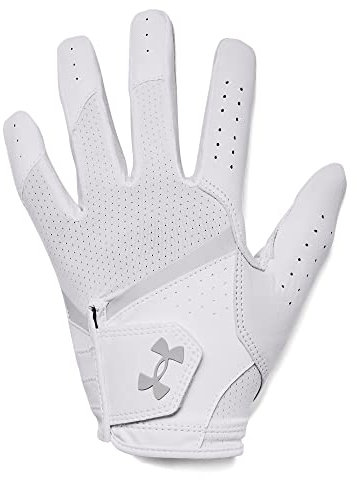 Under Armour Womens Full Finger Gloves Women's Ua Iso-Chill Golf Glove, Wht, 1370257-100, LLG