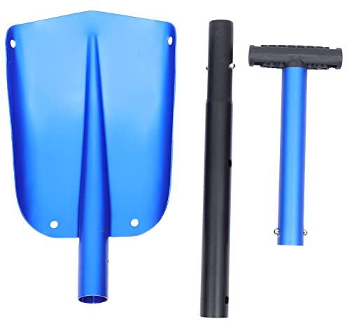 Angoily 1stk Teleskop-klappschaufel Schneeschaufel Reduzieren. Aluminium- Utility- Schaufel. Teleskopschneeschaufel. Wandern Zusammenklappbarer Schneeräumung Reisen Outdoor-Schaufel
