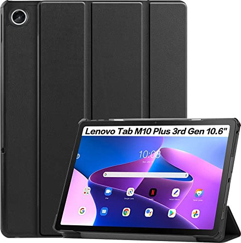 XunyLyee Cover Protettiva per Lenovo Tab M10 Plus 3rd Gen 10.6 TB-125F/ TB-128F Custodia, Nero
