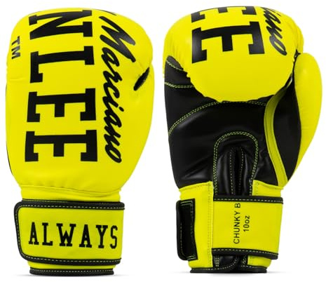 BENLEE Boxhandschuhe aus Kunstleder Chunky B, Neon Yellow, 08 oz