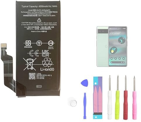 Aousavo GLU7G ersatz akku Kompatibel mit Google Pixel 6A mit Free tookit