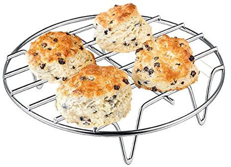 WSRRDRECVHi Rejilla de una sola capa para freidora de aire de acero, accesorios para freidora de aire de 2.5 qt-6.4 qt, parrilla de una sola capa de 6/7/8/9 pulgadas