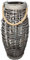 Dadeldo Living & Lifestyle Laterne Windlicht -Coco- Holz-Rattan 46x23cm grau-Washed Dekoration