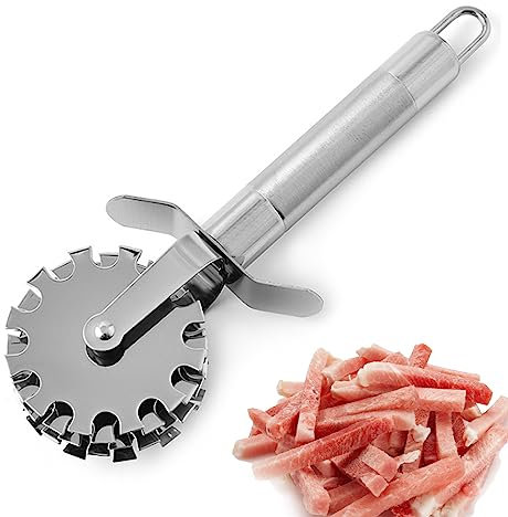 2 Piezas Ablandador de Carne de Metal de Acero Inoxidable Mazo de Carne de Rueda Rodante Martillo ablandador de Carne Ablandador de Cocina Gadgets de Cocina para Bistec, Pollo, Pescado, Cerdo