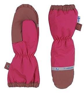 Finkid Kinder Pakkanen Handschuhe, Raspberry-Sable, S