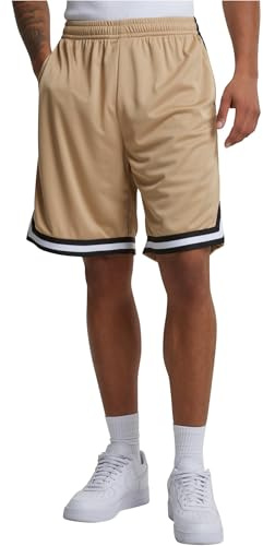 Urban Classics Pantaloncini a Righe, Beige Unione/Black/White, S Uomo