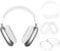 4 Stück Silikon-Schutzhüllen + TPU-Ohrpolster-Schutzhülle + Kopfbügel-Stirnbandabdeckung für Apple AirPods Max Kopfhörer, Zubehör für Apple AirPods Max(Transparent)