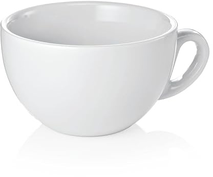 36x Cappuccino Tasse Obertasse Italia 280 ml weiß, Porzellan