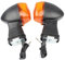 WANGBINGXING Blinker Motorrad Motorrad Vorne Hinten Blinker Anzeige Lichter Brems Blinker Teile Passend for Kawasaki Ninja ZX6 ZX6R ZX6RR ZX7R ZX9R ZX10R ZX12R Motorrad Blinker(Front Turn Signal)
