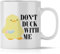 mindmonkeys® Dont duck with me Meme Tasse mit Spruch | Tasse Ente Messer | dont duck with me | Lustige Tassen Ente Lustige Sprüche | Geschenk für Kollegen | Dont duck with me | Keramik 300 ml