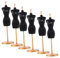 ORFOFE 6st Schaufensterpuppenständer Puppenformen Nähen Puppenkleidform Schneiderpuppe Minikleid Miniaturhalter Puppenkleider Bilden Schaufensterpuppe Mini-kleiderbügel Plastik Black