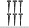 M METERXITY 6-Pack Iron T-Strap Shed Door Hinges, 8 Inch Barn Door Gate Hinges, Tee Hinge Wrought Hardware with Screws for Wooden Fences/Yard/Barn Door [Black]