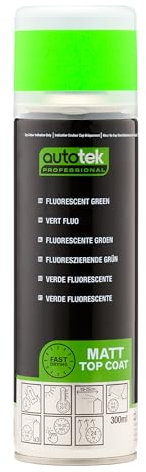 Peinture en aérosol Vert Fluo Autotek Extra Bright, Peinture en aérosol fluo, 300ml