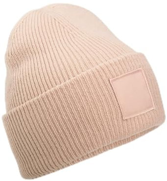Deep Cuffed Tonal Patch Beanie doppellagiger Strick