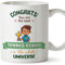 MUGFFINS Tennis Coach Man Mug - in English - Best in Universe Trophy - Funny Gift for Colleagues - Ceramic 11oz Mug