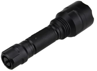 Linterna de caza linterna blanca/verde/roja potente C8 Led linterna táctica mira for Rifle + soporte Airsoft + interruptor + 18650 + cargador(White)