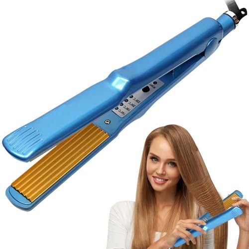 Vmxlso Plancha Pelo Ondas, Planchas Del Pelo Ondas, 4 Temperaturas De 160° a 220° Plancha De Ondas Para El Pelo Para dar Volumen a tu Cabello Brillante, Flexible