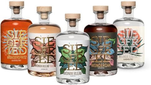 Siegfried alkoholfrei-Set | Alkoholfrei | Von den Machern des weltweit prämierten Siegfried Gin | Vegan | Natürliche Destillate | 5 x 500ML