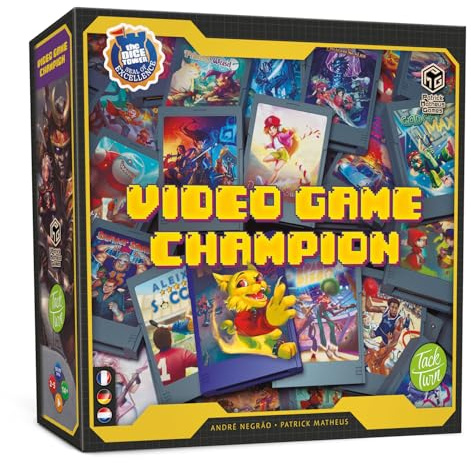 SIT DOWN!, Video Game Champion, Gesellschaftsspiel, Spannende 16-Bit Retro-Spielwelt, Kreative Spielmechanik, Perfekt für Familien, Für 2-5 Spieler ab 10 Jahren