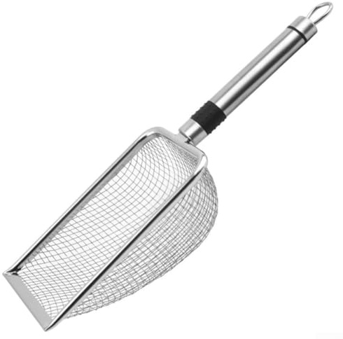 RichVibe Sand Scoop Mesh Shovel Litter Cleaner Sand Filter Scooper Stainless Steel Sieves Set For All Your Gardening Needs, Includes 4 Sizes 2mm, 2.8mm, 3.8mm and 5mm(2.0mm)