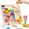 QASUN Montessori Toys, Gifts for 2 3 4 Year Old Girls Boys, Education Animal Jigsaw Puzzle for Toddlers, Tetris Brain Teaser Game, Birthday Present for 2-5 Kids