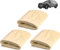 3PCS Chamois Leathers For Cars, 30 x 40cm Soft Shammy Leather Cloth for Car, Ultra-Absorbent and Scratch-Free for Car Detailing, super soft and highly absorbent, Reusable and Quick-Dry