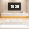 LIUJHGH Meuble TV Flottant, étagères TV murales avec Portes, Console multimédia, Grand Meuble de Rangement TV, Meuble TV de Style Ferme Contemporain(Slate,240CM)
