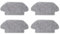 Compatible con Xiaomi Robot Vacuum S10, S12 Accesorios Cepillos B106GL Accesorios para Aspiradora HEPA Filtro Mopa Paño Cepillo Lateral Principal (marrón)