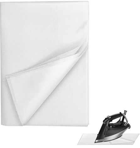 Fusible Interfacing for Sewing Iron On Interfacing Medium Weight 100cm Wide 2 Meters White Non Woven Single Side Fusible Interfacing Fabric Iron on for Sewing,Quilting,Crafting and Dress Making