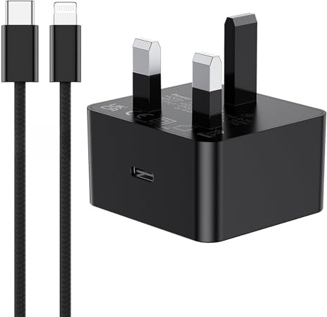 Fast Charge for iPhone 14 13, 25W Fast Apple Charger Cable 2M, iPhone Fast Charger Plug with USB C To Lightning Cable [ MFi Certified] for iPhone 14 13 12 11 Pro Max XS XR X 9, iPad and iPod