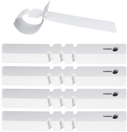LUMITERRA 400 Pcs Marcatori per Piante, Etichette dell'albero di Plastica Della Pianta, Avvolgenti Tag Pianta, Tag Sospeso Avvolgenti per le Etichette Degli Alberi, 21 * 2 cm, Bianco