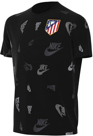 NIKE Atlético Madrid Fußball-T-Shirt Für Ältere Kinder, Black, HQ8357-010, S