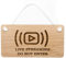 dutis Wooden Hanging Sign, 'Live Streaming Do Not Enter', Perfect Gamer Gift, 18 x 10 x 0.3cm, Rustic Wooden Sign
