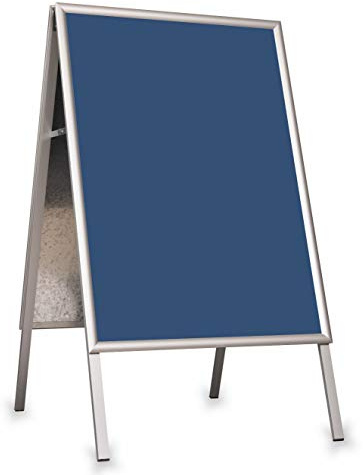 A2 Planche double face porte-affiche, tableau de trottoir, cadre instantané chaussée A2