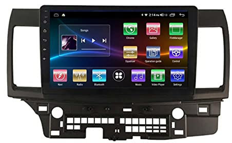 Autosion Android 10 Auto DVD Player GPS Stereo HeadUnit Navi Radio Multimedia WiFi für Mitsubishi Lancer 2010 2011 2012 2013 2014 2015 2016 2017 2018 Lenkradsteuerung