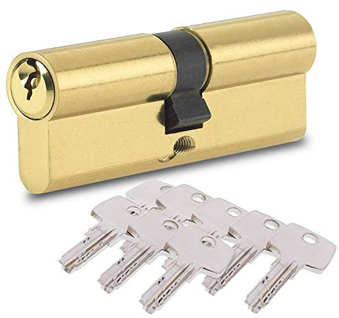 BETOY Schließzylinder mit 8 Sicherheitsschlüsseln,Profilzylinder Türzylinder, 40/40(80mm) ürschloss Schließzylinder Zylinderschloss