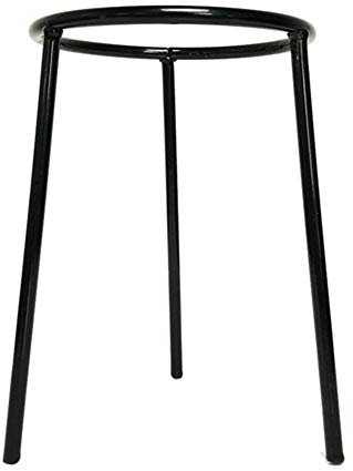Afittel88 8,4 x 13,5 cm Labor Stativ Ständer, schwarzes Eisen-Material, Labor Bunsenbrenner, Dreibeinstativ für Alkohol-Lampen, Ständer für Physik und Chemie, Labor.
