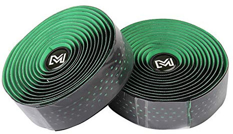 VOANZO Fahrradlenkerband, Fahrradlenkerband, Mountainbike, Lenkerband, Leder Fahrradlenkerband für Rennrad, Mountainbike, Citybike (grün)