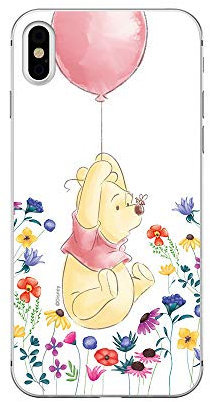 Original und Offiziell lizenziertes Disney Winnie Puuh Handyhülle für iPhone X, iPhone XS, Case, Hülle, Cover aus Kunststoff TPU-Silikon, schützt vor Stößen und Kratzern