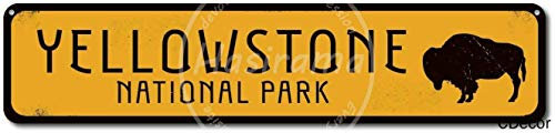 Keviewly Yellowstone Metall-Blechschild Retro Kunst Poster Dekoration Spiel Zimmer Metall Straßenschild Plakette Wohnzimmer Schlafzimmer Heimdekoration