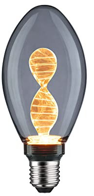Paulmann 28883 LED Lampe Inner Glow Edition Birne B75 90lm Rauchglas 3,5 Watt Leuchtmittel Rauchglas 1800 K E27